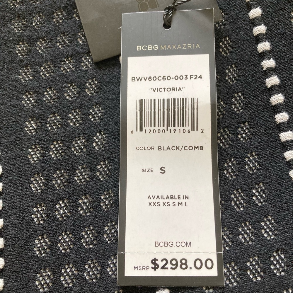 BCBGMAXAZRIA Victoria A Line Elegant Black Sleeveless Dress | NWT - Picture 7 of 9